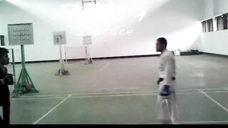 Sparring practice