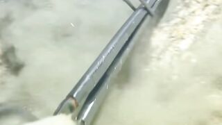 Menangkap ikan sambil menyelam