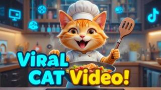 Go Viral FAST! Create AI-Generated Cat Cooking Videos in MINUTES! _ YouTube Shorts & TikTok