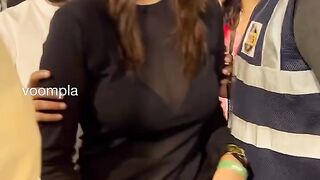 ayesha khan in black hot