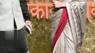 kajal aggarwal in red saree