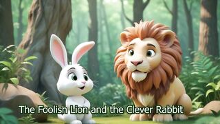 THE LION AND CLVER RABBIT.
