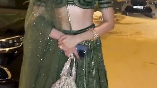 pragya jaiswal hottest in green dress