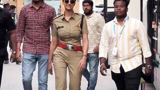 meenakshi choudhary in tight police dress