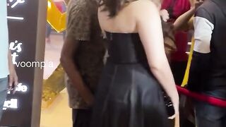 Tamanna bhatia in black dress hot