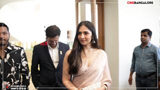 Rukmini Vasanth in sleeveless saree