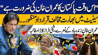 Pakistan Need Leader Like Imran Khan Against India | Shibli Faraz Fiery Speech In Senate