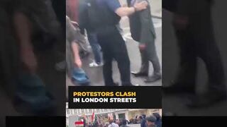 India & Pakistan Protesters Clash in London Streets