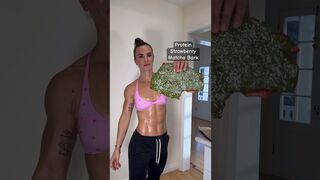 Protein Strawberry Matcha Bark