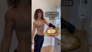 Delish Broccoli Crust Pizza