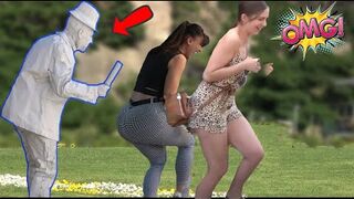 Scary Human Statue Prank _ Best of Just For Laughs - AWESOME REACTIONS.