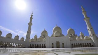 Beautiful White Mosque in Turkey.