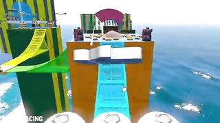 GTA V Epic New Stunt Race For Car Racing Challenge by Trevor and Shark