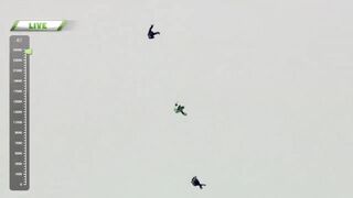 A 7,620-meter jump from a plane without a parachute.