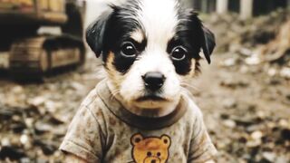 The puppy is poor and her friends funny
