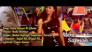 Hata Sawan KI Ghata (Lyrical Video) Salman K_ Rani M _ Babul S_ Jaspinder N _ Hello Brother Movie