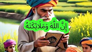 "Send blessings upon the Prophet, peace and blessings be upon him."