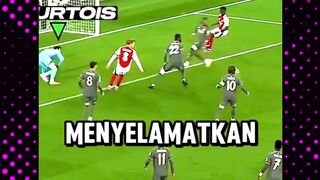 Aksi tidak menyerah pemain di lapangan