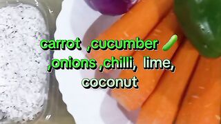 Let's cook yogurt and eat rice with carrot sambol.