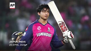 Suryavanshi Suryavanshi, 14, smashes record-breaking T20 century in cricket’s Indian Premier League.