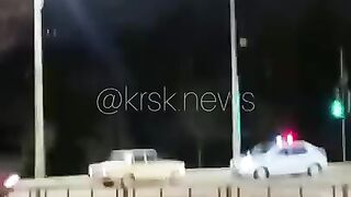 Chasing backwards the driver of the six hit a traffic police officer in Krasnoyarsk