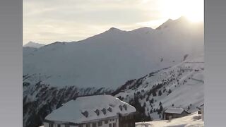 The snow in Switzerland