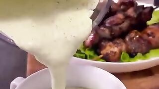 Sour cream and mayonnaise sauce for barbecue