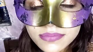 Girl With Beautiful Mask