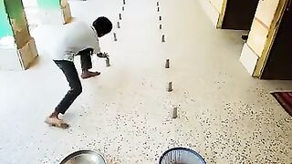children in school halftime enjoying games . #children #kidsgames #kids #funnyvi