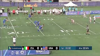 U.S.A. vs. Italy Men's Flag Football Championship at 2022 World Games Highlights