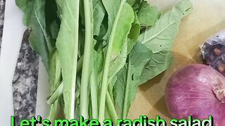 Let's cook fish and fish eggs with yought and eat radish salad