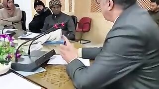 Mouse Eating Cake During Meeting