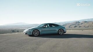 The new Porsche Taycan in Shade Green Metallic Design Preview