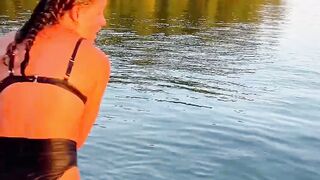 Boat throw prank