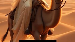 Girl and camel