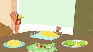 Tom and jerry catch the tur key...
