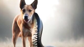 Dog snake video