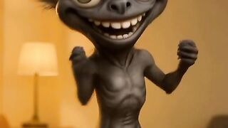 cute creatures funny dance #ytshorts #funny #comedy #cartton #trending #cute #ai #creature #shorts