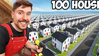 Mr beast built 100 houses