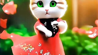 cat dance in video
