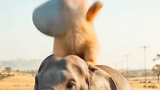 Cat and elephant