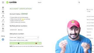 How to verify rumble account