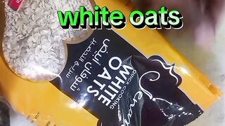 With vegetables and mushrooms oats cooking
