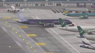 Aeroplane on runway