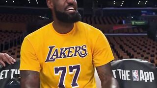 LeBron James Wears Luka Doncic Shirts and Practicing Basketball