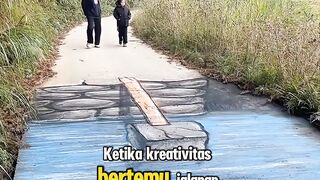 Seni 3D ajaib Jalanan