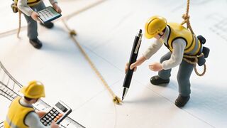 Construction Workers in action