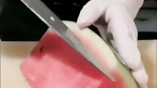 Watermelon cutting