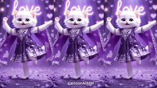 Heart-touching Cute Kitten Dance ????
