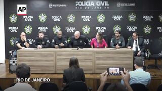 Brazil police arrest 2 people over alleged bomb plot targeting Lady Gaga concert.